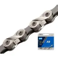 Цепь велосипедная KMC X8-116SLGR 1